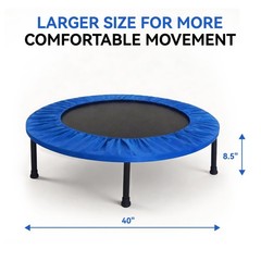 40″ Foldable Trampoline – Fitness Rebounder for Indoor/Outdoor Cardio, Max Load