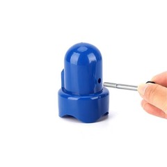 ZIZILAND 1.5″ Diameter Trampoline Enclosure Pole Caps with Screw Thumb, 8 Pie…
