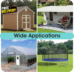 Ground Anchors Screw In Heavy Duty 3in Spiral Earth Anchor for Trampoline Shed…