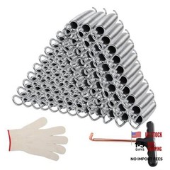5.5 Inch 75 pcs Trampoline Replacement Springs Set, Stainless Steel with