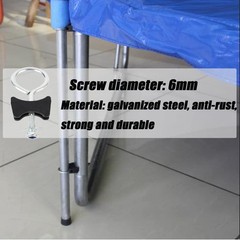 Trampoline Screws Accessories Round Screw 6mm 2 PCS Fix Large Trampolines