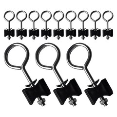 12Pcs Black Metal Sheeting Screws for Trampoline Assembly and Repair Accessories