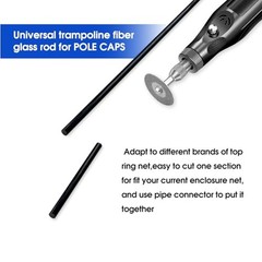 Universal Trampoline Fiber Glass Rods to Replace The For 15FT Trampoline Frame