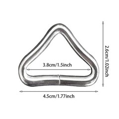 Trampoline Triangle Buckle 10pcs Triangle Rings High Strength Metal for Repair