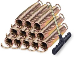 6″ Trampoline Springs 24 Pack Galvanized Steel Heavy Duty T-Hook Tool