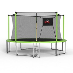 14FT Trampoline ,Sports Fitness Trampolines with Enclosure Net, Recreational