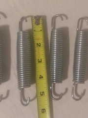 Set Of 4 Galvanized Steel Trampoline Replacement Springs 5.5” Inch Heavy Duty