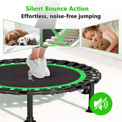 Mini Trampoline Foldable with U Shape and Adjustable Foam Handle for Adults and