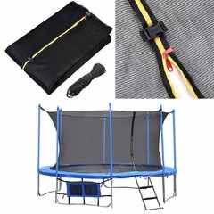 Round Trampoline Enclosure Net Replacement Fence Fits 15FT 8 Pole Frame