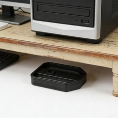 20Pcs Reusable Removable Computer Case Bracket for Mini Pc Stable Support Black