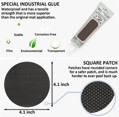4” Round Trampoline Mat Repair Patches – 2-Piece Kit for Safe Seamless Repairs