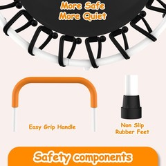 28inch Toddler Trampoline for Kids 1 Year Plus with Handle, Baby Gifts