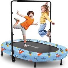 56” Larger/Wider Kids Trampoline, Foldable Kids Trampoline, Easy to Assemble🦘