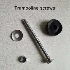 PXRJE 12 Pieces Trampoline Enclosure Pole Gap Spacers,Galvanized Steel Trampo…