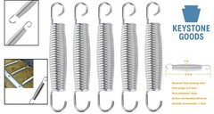 5.5 Inch Steel Trampoline Springs, Pack of 5 – Heavy Duty Replacement Accesso…