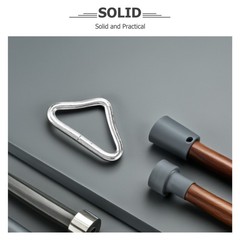 30Pcs Durable Zinc Steel Trampoline Buckles Portable Triangle Rings Outdoor Use