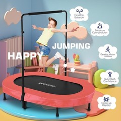 56” Larger/Wider Kids Trampoline, Foldable Kids Trampoline, Easy to Assemble🦘