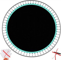 Trampoline Replacement Mat Fit 14 Ft round Trampoline with 72 V-Rings (MAT ONLY)