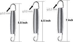 Replacement Trampoline Springs – 72 Count Heavy Duty with T-Hook Tool Included