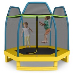 Indoor Outdoor Kids Jumping Exercise Recreational Bounce Trampoline w/Enclosure