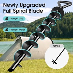 Ground Anchors Screw In Payivsve, Heavy Duty Ground Trampoline Stakes High Wind