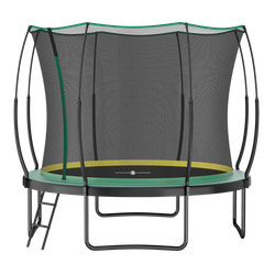 10FT Springfree No Gap Trampoline with Safety Net, Green