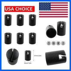6pcs 1.26″ Black Trampoline Fiber Protective Cover Trampoline Enclosure Pole …