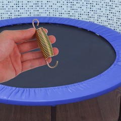 1 Set Galvanized Steel Trampoline Springs with ABS Components