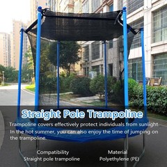 UV Resistant Trampoline Sun Shade Net, Easy Install