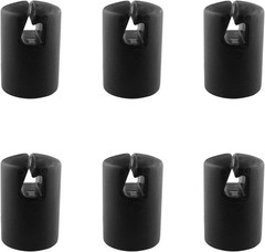 6pcs 1.26″ Black Trampoline Fiber Protective Cover Trampoline Enclosure Pole …