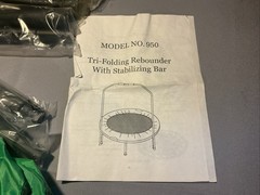 Tri-Folding Rebounder w/ Stabilizing Bar Fitness 40” Model #950