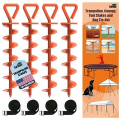 Juego De Cuatro Anclas De Acero Con Correas Para Cobertizos Estilo Lujo