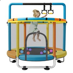 Toddler Trampoline 55 Inch Safety Net Gymnastics Bar