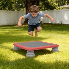 Kids Trampoline,Kids’ Bouncing Board,Balance&Bounce Kids’ Toy for Indoor/Outdoor