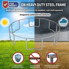 Sportspower BouncePro 10ft Trampoline Meets ASTM Safety Standards, Heavy-Duty Ru