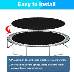 Durable Trampoline Replacement Mat for 12FT-15FT Frames, Water & UV Resistant