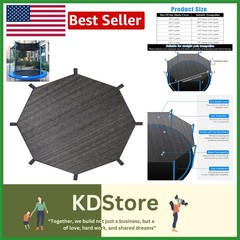8-16FT Round Trampoline Shade Cover Sun Protection UV Block Mesh Easy Install