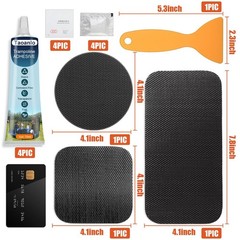 Trampoline Repair Kit – 3 Patch Sizes for Mat Tears & Holes, Ground Stakes Inclu