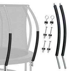 ⚙️ Universal Trampoline Replacement Curved Net Pole Curved Pole Kit for 12-16ft