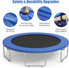 Trampoline Replacement Safety Pad, Spring Cover for 10Ft 12Ft 14Ft 15Ft Trampoli