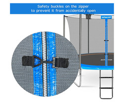 Trampoline Safety Enclosure Net For 14FT 6 Poles Trampoline Replacement Netting