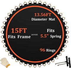 Trampoline Mat Replacement-Fits 15Ft Trampline Frame with 96/108 Rings for Choos