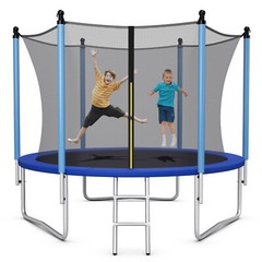 8/10/12/14/15/16FT Jumping Exercise Recreational Bounce Trampoline W/Safety Net