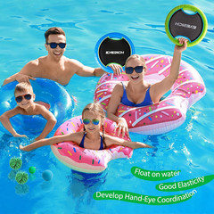 Trampoline Paddle Ball Set with 2 Bouncy Paddles & 4 Balls – Soft Foam Design fo