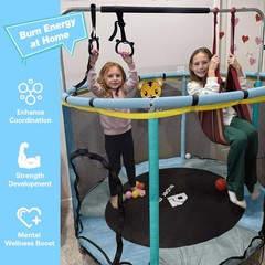 Py Super Mode 55 Trampoline For Kids Enclosure Toddler Trampoline Adjustable