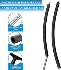 Trampoline Poles Replacement, Universal Trampoline Replacement Enclosure Pole…