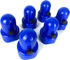 Large Trampoline Enclosure Pole Caps with Screw-In Bolts, Only Fit for Pole 1.5
