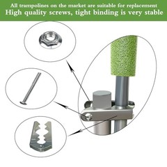 Trampoline Pole Replacement Set with Clamps Hardware