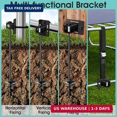 Ground Anchors Screw in, Multi-Purpose Trampoline Stakes Heavy Duty, 3″ Wider Sp