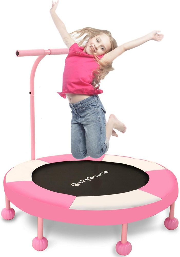 36″ Indoor Trampoline for Kids with Handle – Safe Fun for Ages 3+